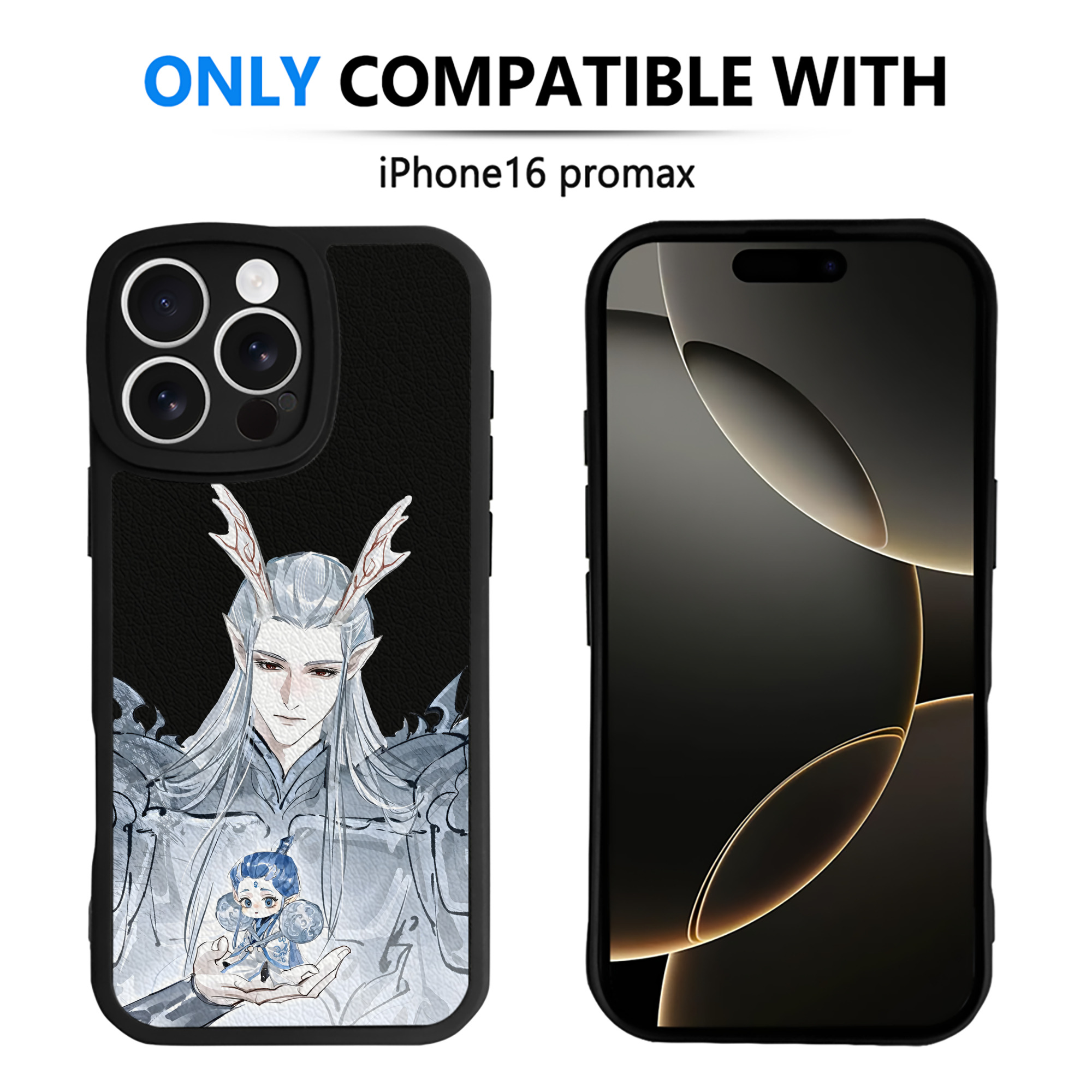 （画像用） Ne Zha 2 ナタ 魔童の大暴れ 【iPhone 16シリーズ対応】シリコンスマホケース（レザー調） 材質：シリコン